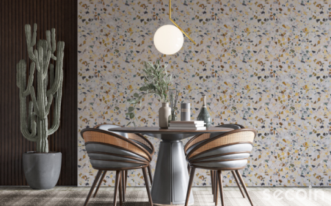 Ý tưởng thiết kế phòng khách đạt chuẩn châu Âu với gạch lát nền Terrazzo nội thất